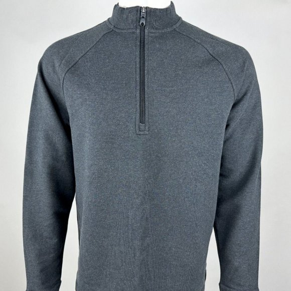 Public Rec Weekend Half Zip Pullover Mens L EUC Long Sleeve Stretch Pima Cotton - Picture 7 of 13